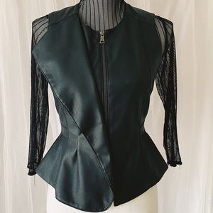 BCBG leather vest